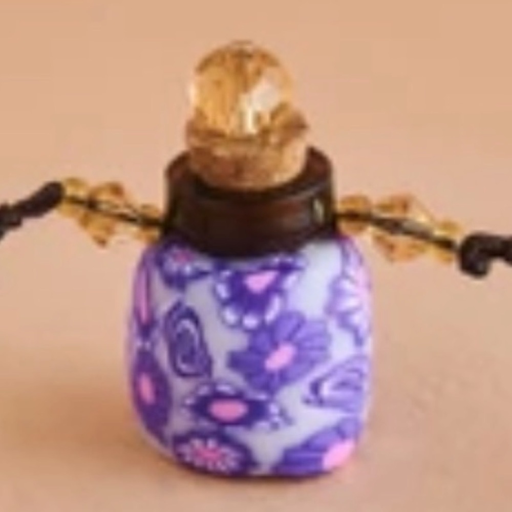 Purple Potion Bottle Necklace, Nwt